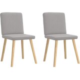 Maison Chic Jedilni stoli - Vzorci stoli 2 kosov siva blago A628, (22032314) | Shoptok.si