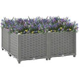  Povišena gredica 80x80x38 cm od polipropilena | shoptok.hr