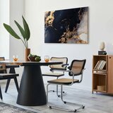  Slika - Marble and navy blue – abstract textured pattern inspired by the starry sky 60x40 Na talijanskom platnu | shoptok.hr