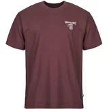 Majice s kratkimi rokavi GRAB A BITE LONDON T-SHIRT Bordo