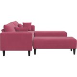  Baršunasta sofa s jastukom s jastukom 3 pcs 208 cm Baršun | shoptok.hr