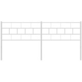 Metalno zamjensko uzglavlje bijelo 160 cm | shoptok.hr