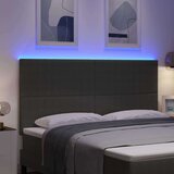  LED glava kreveta S LED lampica Svijetlo siva 180 cm Poliester | shoptok.hr