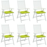 vidaXL Jastuci za vrtne stolice 6 kom zeleni 50x50x3 cm tkanina Oxford | shoptok.hr