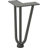  Noge za klubsko mizico 4 kosi antracitne 20 cm masivno jeklo, (22123828) | Shoptok.si