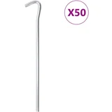 vidaXL Klini za šotor 50 kosov 23 cm Ø7 mm pocinkano jeklo