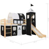  Dječji krevet na kat s toboganom i ljestvamaborovina 97x208 cm | shoptok.hr