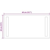  LED kupaonsko ogledalo s ogledalom *Transparent*an 40 x 20 cm | shoptok.hr