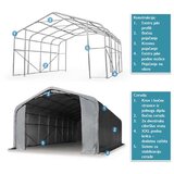  Skladišni šator Wikinger 5x10x2,7 m PVC 550 g | shoptok.hr