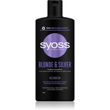 Syoss Blonde & Silver Purple Shampoo šampon za svetle lase za sive lase 440 ml za ženske | Shoptok.si