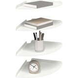  Ležeča polica s polico 4 pcs Bela 30 x 30 x 2 cm, (5000307350) | Shoptok.si