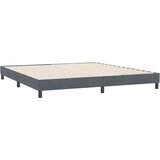 Krevet s boxspring oprugama bez madraca tamno sivi 180x220 cm baršun - Tamno siva 180 x 220 cm 25 cm | shoptok.hr