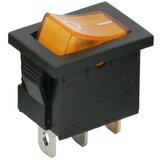 Delight Preklopno vgradno stikalo OFF/ON 6A 250V rumena osvetlitev | Shoptok.si