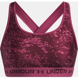 Under Armour Crossback Mid Print-RED Women's Bra - Women's Cene