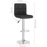  Barski stolac od tkanine crni | shoptok.hr