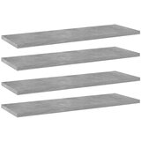 vidaXL Dodatne police za omaro 4 kosi betonsko sive 60x20x1,5 cm | Shoptok.si