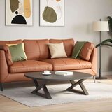  Noge za mizo za kavo 2 kosa Naravno jeklo 70x(30-31,3) cm Jeklo | Shoptok.si