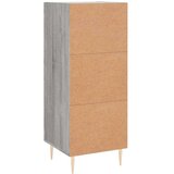 vidaXL Komoda siva sonoma 34,5x34x90 cm inženirski les | Shoptok.si