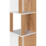 MID.YOU KOTNI REGAL 34/185/34 cm naravne barve, bela | Shoptok.si
