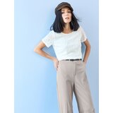 Sinsay Straight hlače s viskozom i remenom | shoptok.hr