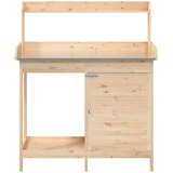  Miza za sajenje z omarico 110,5x45x124,5 trden les jelke | Shoptok.si