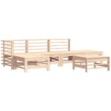  Vrtna sedeža garnitura 6-delna trdna borovina | Shoptok.si