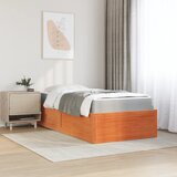  Krevet s madracem voštano smeđi 100x200 cm od masivne borovine | shoptok.hr