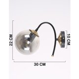 Squid Lighting Črna/siva stenska svetilka ø 15 cm Yoyo – | Shoptok.si