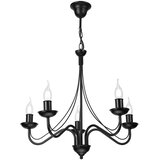  Luster na lancu ANTON 5xE14/15W/230V crne boje | Eponuda.com