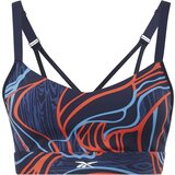 Reebok Lux Strappy Nature Grown Print Women's Bra, Navy, (20489886) | Shoptok.si