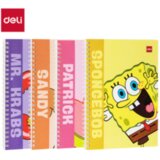 Deli SVESKA A5 SUNĐER BOB SPIRALNA 60L , 70G PAPIR ELA560 | Eponuda.com