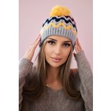 Kesi Women's cap Laila K283 dark gray+yellow Cijene