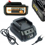 Rosfix Set Battery 21V 4.0Ah In Hitri Polnilec 21V 1.2A – Nadomestni Del Za Električna Orodja Makita 18V–21V | Dolga Avtonomija, Zaščita, (5000222794) | Shoptok.si