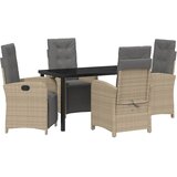 Vrtni set za objed 5 kom. Bež poliratan | shoptok.hr