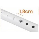 Izdelki za telo Okvir za predelno steno, palica za zavese, vrtanje ni potrebno, 120–314 cm (V) x 73–183 cm (Š), bela | Shoptok.si