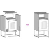 vidaXL Noćni ormarić ružičasti 36x39x78 cm hladno valjani čelik | shoptok.hr