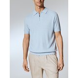 Reserved Polo džemper s dodatkom lana - bljedoplavo | shoptok.hr
