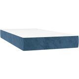  S oprugama i madracem tamnoplavi 200x200 cm baršunasti | shoptok.hr