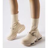 Gemre Ivana cream sock boots | ePonuda.com