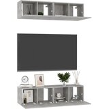 TV ormarići 4 kom boja betona 60 x 30 x 30 cm konstruirano drvo | shoptok.hr