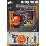  Dječji set alata s kacigom - narančasti | Shoptok.si