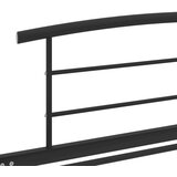  Za krevet crni metalni 100 x 200 cm | shoptok.hr