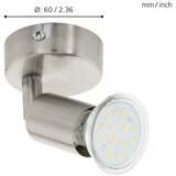 Eglo buzz-led spot/1, led 1x3w, 240lm, nikl-mat, DED9MMA | Eponuda.com