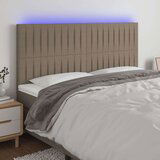  Posteljno vzglavje taupe 160x5x118/128 cm blago, (20933437) | Shoptok.si