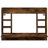 Zidni radni stol boja dimljenog hrasta 105x48x75 cm drveni | Eponuda.com
