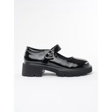 Shelvt Lacquered black loafers on a thick sole | shoptok.hr