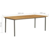 Poli 7-dijelni vrtni blagovaonski set od poliratana sivi | shoptok.hr