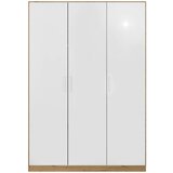 Rauch Möbel omara s klasičnimi vrati, hrast artisan, bela, visoki sijaj | Shoptok.si