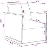 SOFA 140cm 2 pcs Tamno siva Metal | shoptok.hr