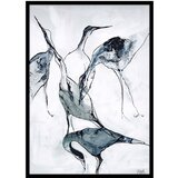 Malerifabrikken Plakat z okvirjem 50x70 cm Crane – | Shoptok.si